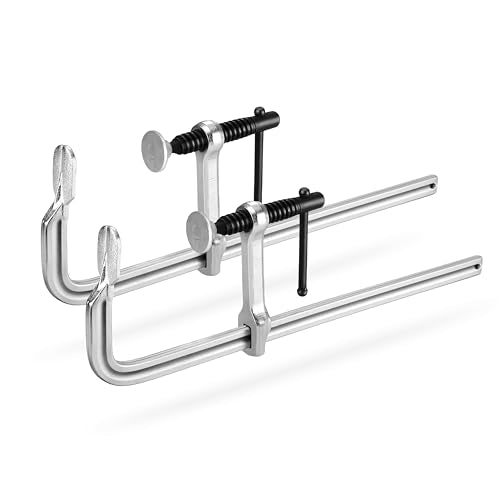 Jorgensen 12-Inch Light-Duty Drop Forged Steel Bar Clamps, 2-Pack 12 Inch