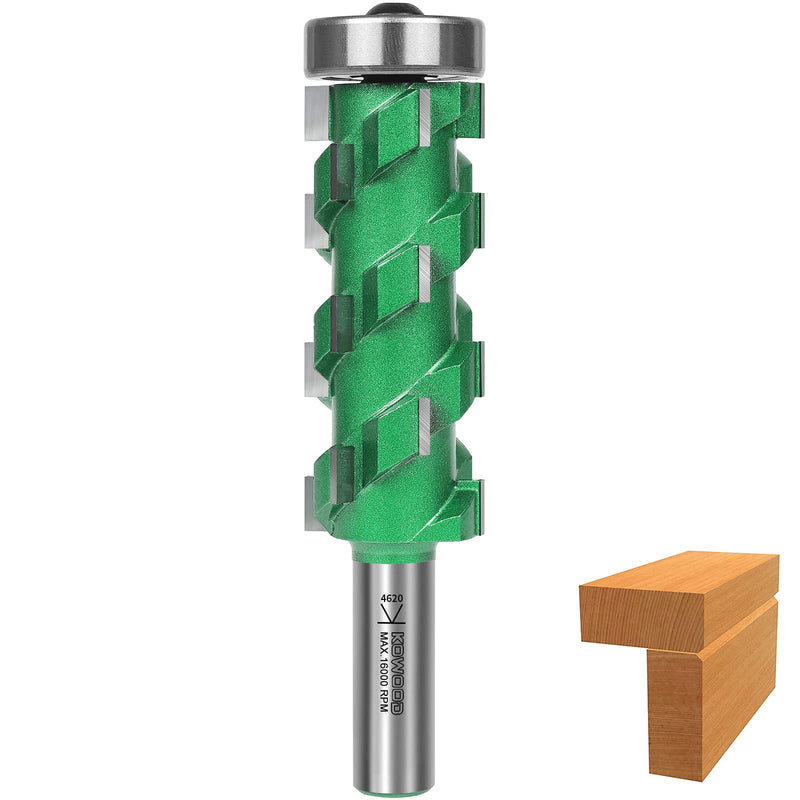PRO Flush Trim Router Bit(20 Flutes) 1/2" Shank,2-3/4"Cut Length 20 Flutes
