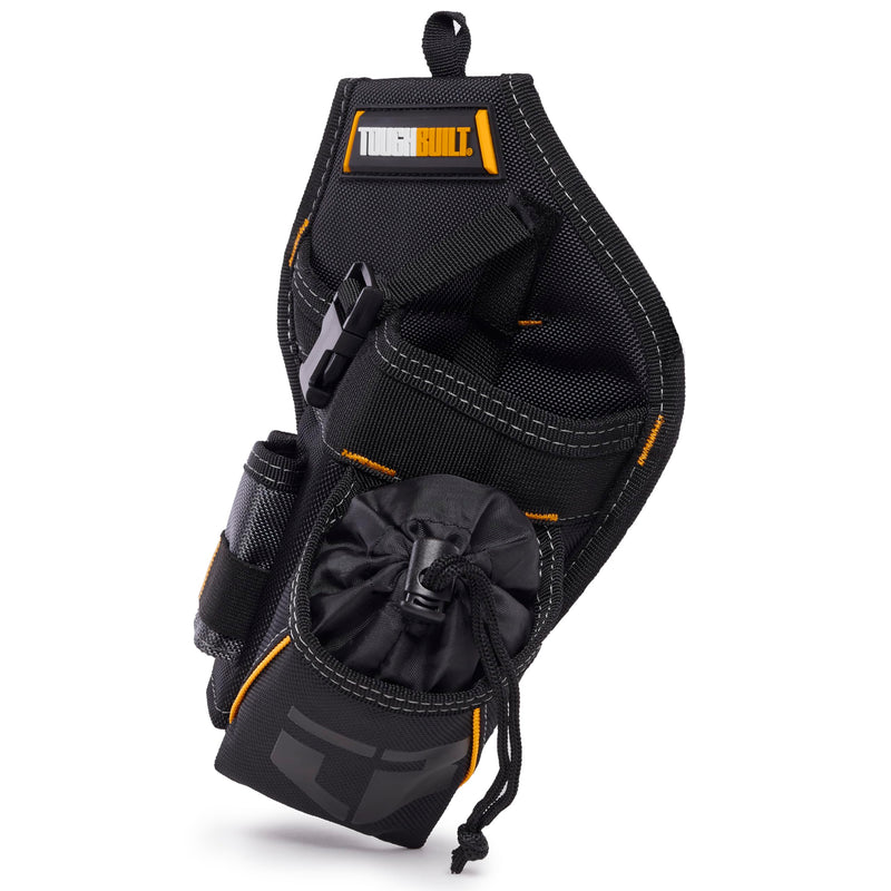 ToughBuilt - Utility Pouch, Heavy-Duty Tool Pouch with Multiple Pockets, Secure Attachment & Storage for Jobsite Use Drill Holster
