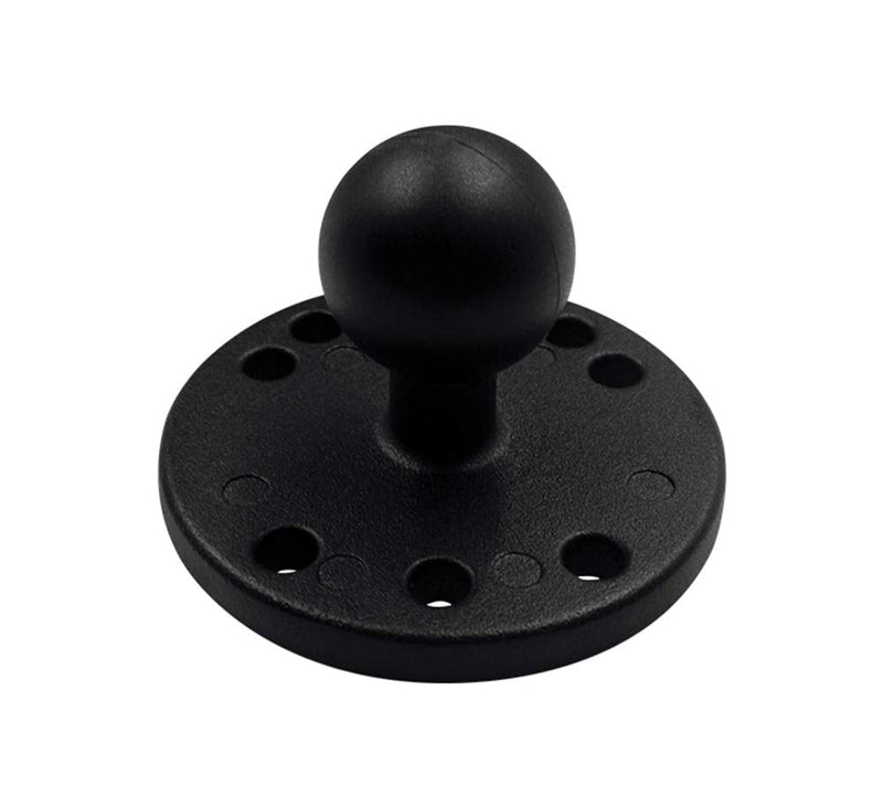 Strg 1'' Ball Mount with AMPS Round Plate, Ball Mount Base Compatible with RAM and 1" B Size Ball Double Socket Arms from Arkon, iBolt and Tackform Enterprise Series 1" Ball (Round Base)