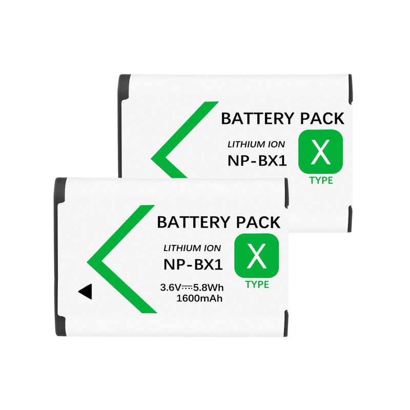 LOTUS POWER NP-BX1 Lithium-ion Battery for Sony Cameras, NPBX1 Batteries High Capacity NP BX1 Battery for Camera ZV1 DSC-RX1/RX1R/RX100 HDR-CX405/CX440 HDR-AS20 (2 Batteries)