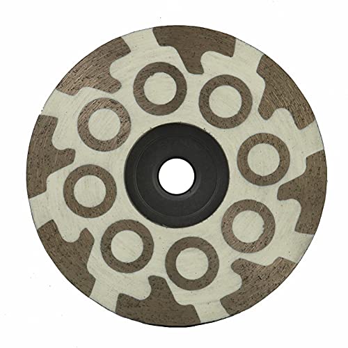 4 Inch Diamond Resin Filled Cup Wheel Grinding Wheel for Granite,Concrete and Tile with 5/8"-11 Thread(Fine) Fine