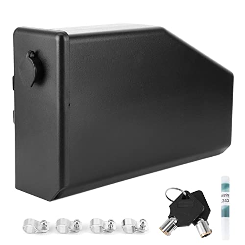 Aramox Motorcycle Tool Box, Black ABS Storage Container for R1200GS, R1250GS, F750GS, F850GS, Left Side Mount Accessory