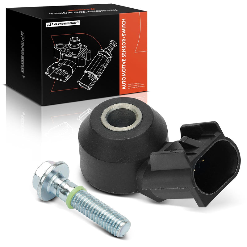 A-Premium Knock Detonation Sensor Compatible with Chevrolet, GMC, Buick, Cadillac & More - Express 1500, Silverado 1500, Malibu, Suburban, Tahoe, Sierra, Yukon, LaCrosse, Escalade, Replace# 12570125