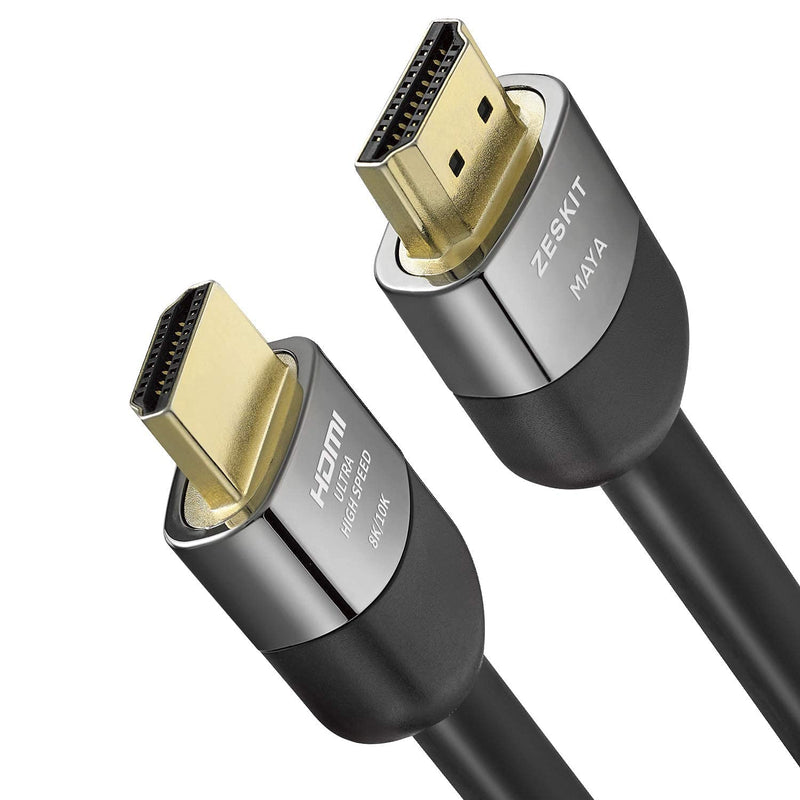 Zeskit Certified 2.1 8K HDMI Cable 48Gbps 4K120Hz Compatible with Soundbar eARC HDR10 VRR Dolby Vision Atmos HDCP 2.2 2.3 PS5 Xbox Series X Apple TV Roku (Ultra High Speed, Maya CL3 In Wall Long 23ft) 23 ft
