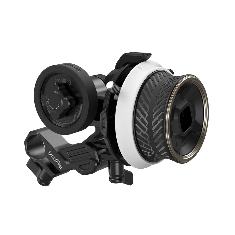 SmallRig Mini Follow Focus with A/B Stops & 15mm Rod Clamp and Snap-on Gear Ring Belt for DLSRs and Mirrorless Cameras, Fits Different Diameter Lenses Up to 114mm - 3010C