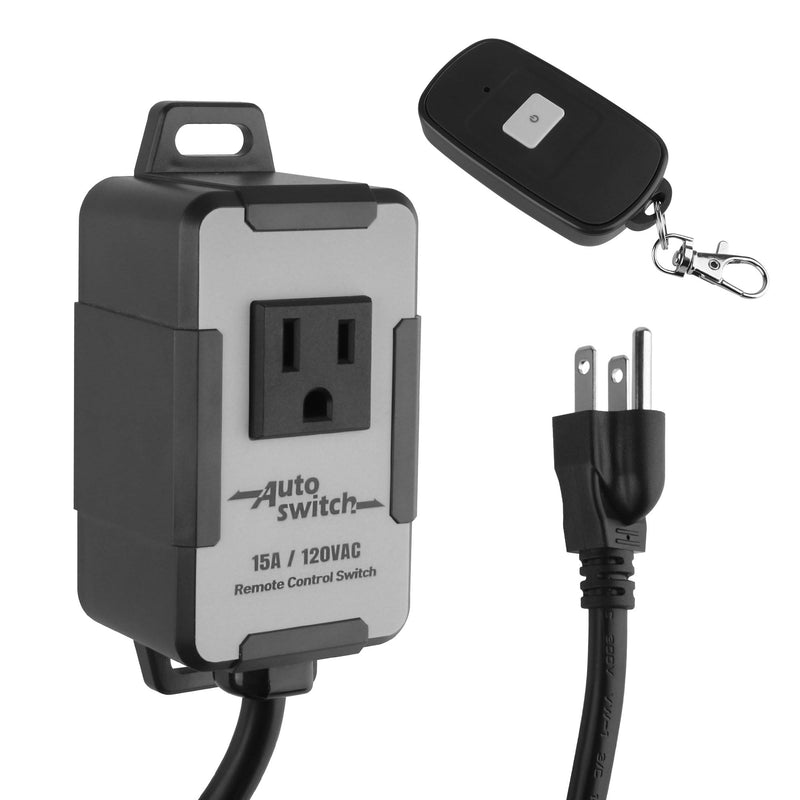 O'SKOOL 120V Wireless Remote Control Dust Collector Starter Outlet Switch (Battery Included), PTA09 One Channel