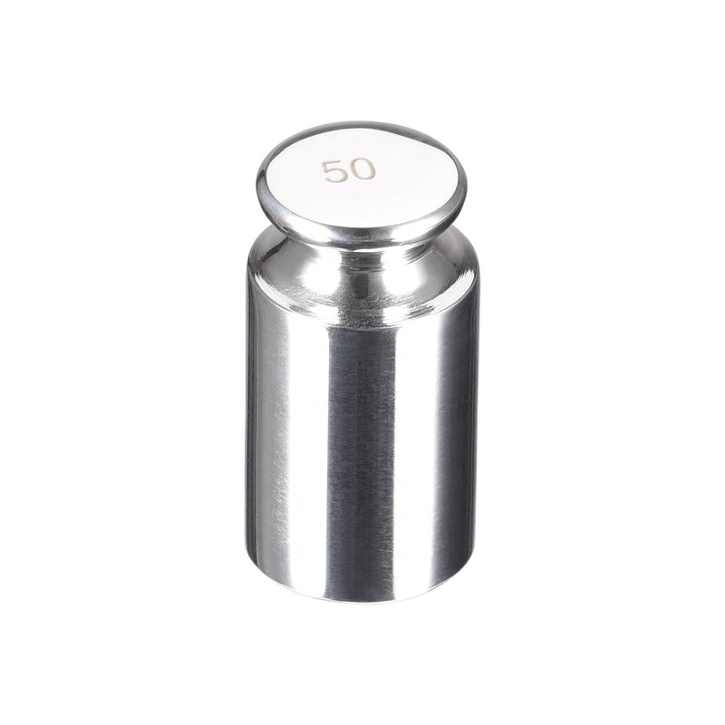 sourcing map Gram Calibration Weighted 50g F1 Precision Stainless Steel for Digital Scales
