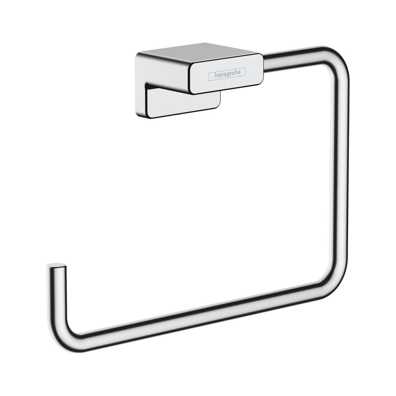 hansgrohe AddStoris Modern Towel Ring in Chrome, 41754000