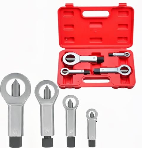 4PCS Nut Splitter Tool, Metal Heavy Duty Nut Splitter Breaker Cracker 9-27mm