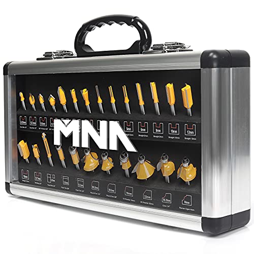 MNA Router Bit Set 25 Pieces 1/4 Inch