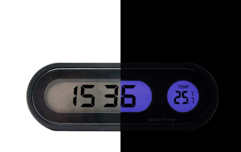 Car Time Clock Thermometer Car Smart LED Digital Display Electronic Clock Thermometer with Backlight