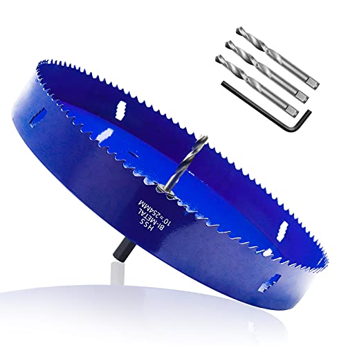 10 Inch Hole Saw with Arbor, 1.2 Inch Cutting Depth 10 Inch