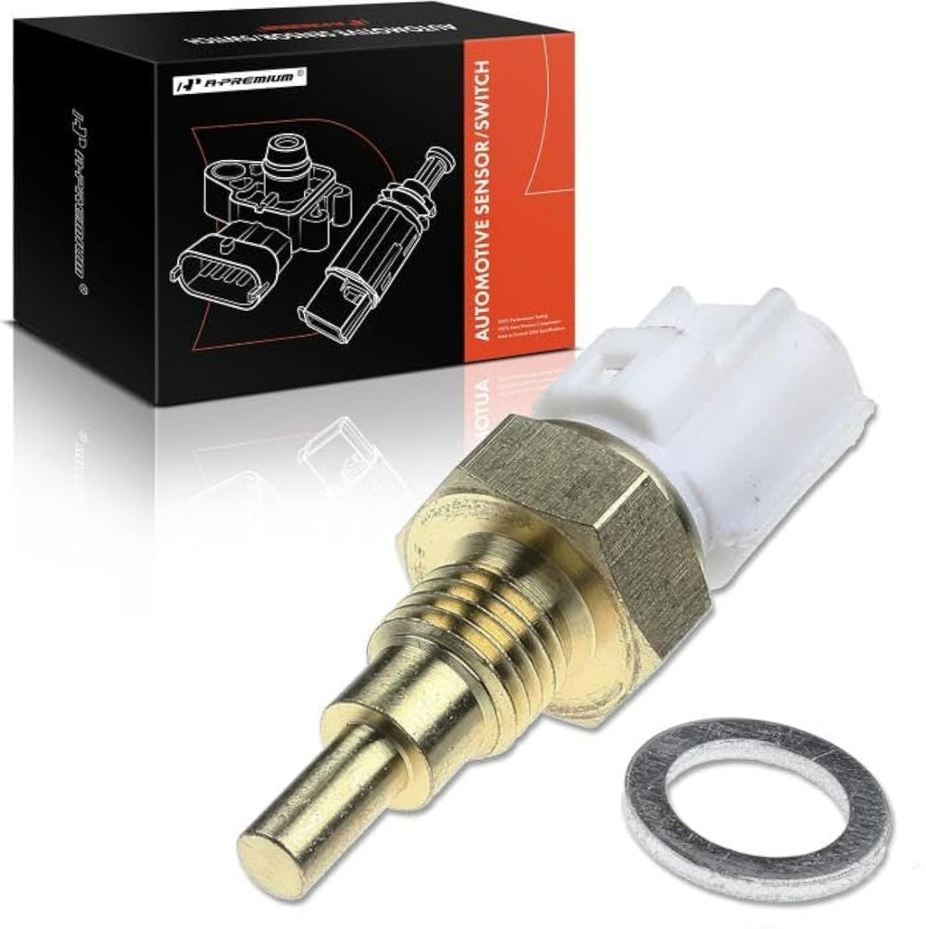 A-Premium Coolant Temperature Sensor Compatible with Lexus ES350 ES300h Toyota 4Runner RAV4 Sequoia Sienna Tacoma Avalon Camry Corolla Highlander Land Cruiser Pontiac Vibe Scion tC xA