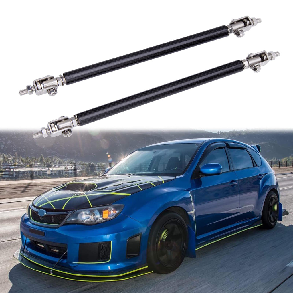 2PCS Adjustable Splitter Strut Rods, 8"-13" Front Lip Strut Rod Bumper Splitter Universal Tie Support Bars (Carbon, 10"-13") Carbon 10"-13"