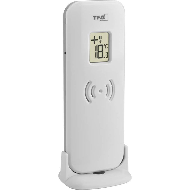 TFA Dostmann Temperature transmitter, 30.3250.02, additional transmitter for 30.3030.01 | 30.3063.01 | 30.3064 | 30.3068.01 | 30.3069.01 | 30.3071| 35.1174 and much more, with white display