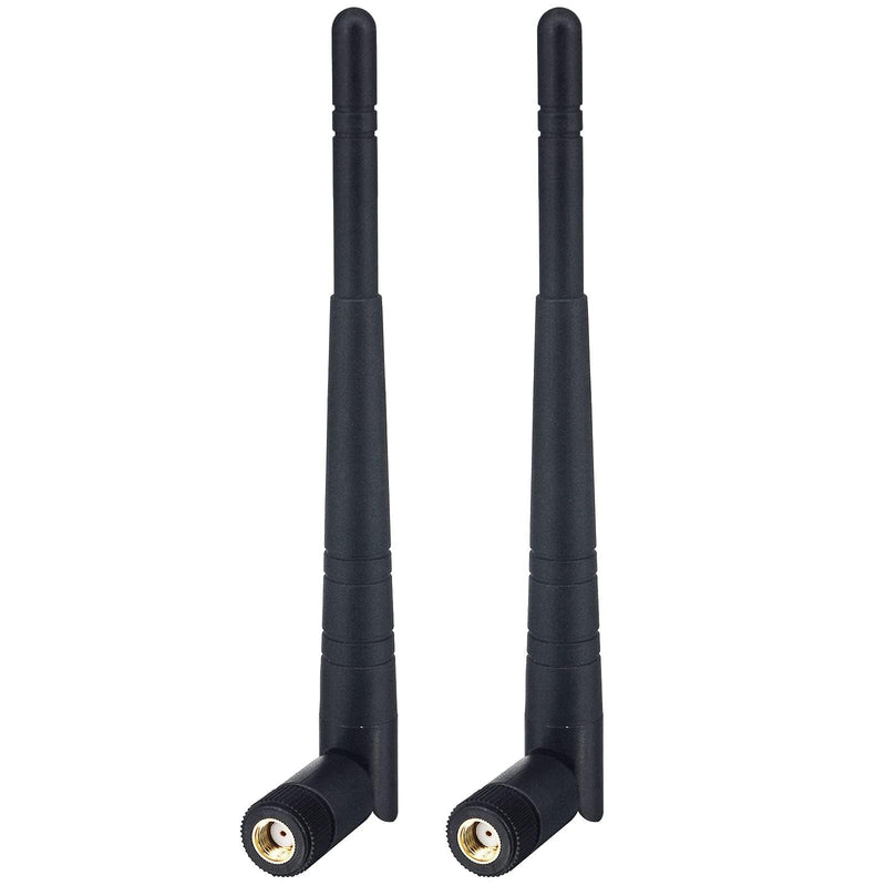BOOBRIE 2-Pack Dual Band WiFi Antenna 2.4GHz 5GHz 5.8GHz 8dBi RP-SMA Male Connector Omni Directional WiFi Bluetooth Antenna for WiFi Router Network Devices Security IP Camera