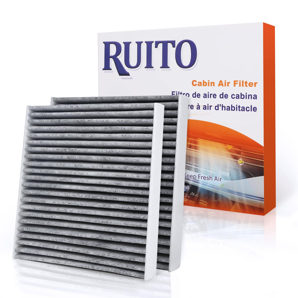 RUITO Cabin Air Filter Fits 2020-2023 Soul, 2021-2023 Seltos, 2017-2022 Sportage, 2016-2021 Tucson, 2019-2021 Veloster, 2020-2023 Venue, 2018-2022 Kona, Replace 97133-D1000, 97133-D3000, CF12160 1.0