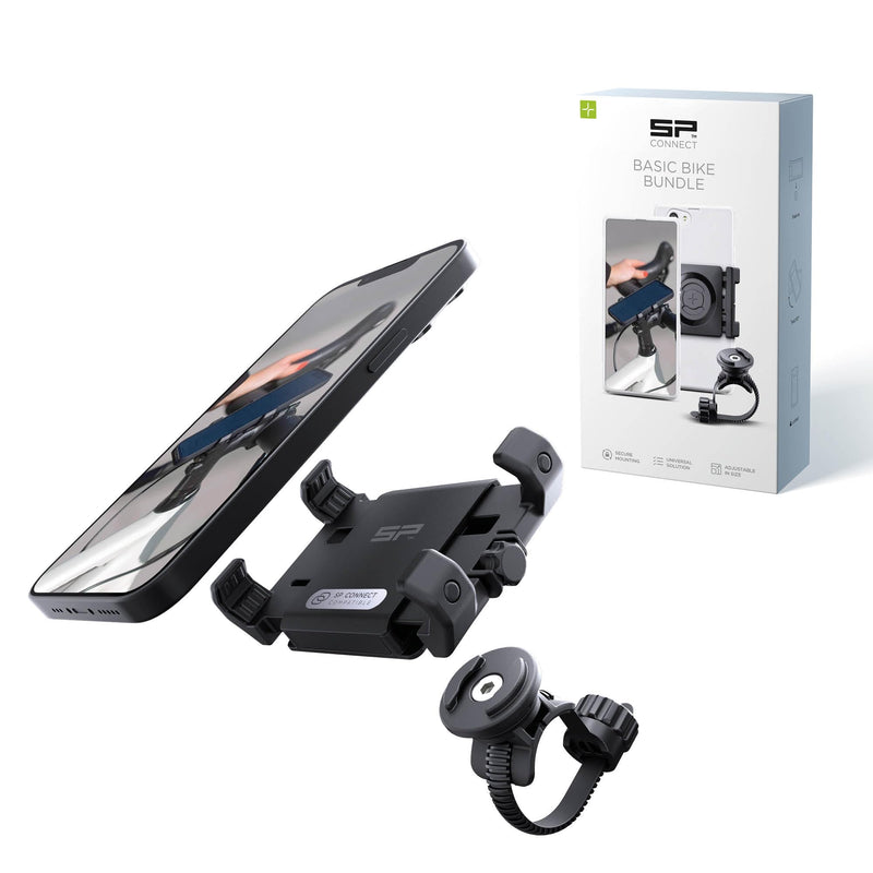 SP CONNECT Universal Bicycle Mobile Phone Holder - Smartphone Bracket Mount for Mountain & Road Bikes - Patented Twist Lock, Strong Clamp-Grip - for 58-85mm Wide Devices - Cycling, Riding Accessories