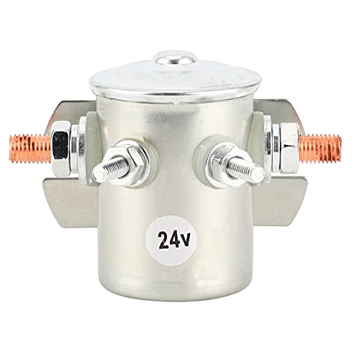 Fafeicy 24V 200A Starter Relay Stainless Steel Waterproof Starter Magnet for Motor Vehicles Engine Starter Relay with Protection Function Replacement Car Starter Relay Normally Open