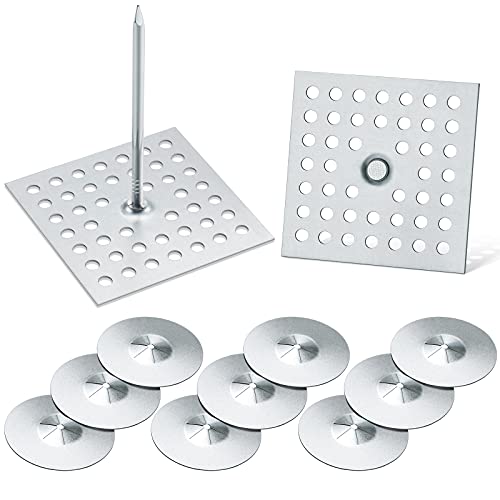 Hotop 200 Pcs/ 100 Set 2-1/2 Inch Insulation Pins 1.5 Inch Locking Washers
