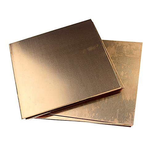 Copper Plate Sheet T 3mm x W 200mm x L 200mm, 1Pcs C110 99.9% T2 Pure Metal Copper Sheets Plates for Jewelry Crafts Repairs Electrical DIY 8 x 8 inch/ 200 x 200mm 0.12 Inches
