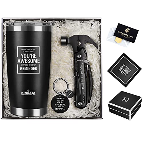 Birthday Gifts for Men-Fathers Best Day Gifts for Him Awesome for Dad Inspirational for Women Mothers Day Anniversary for Husband Coworker Tumbler Q-AWESOME