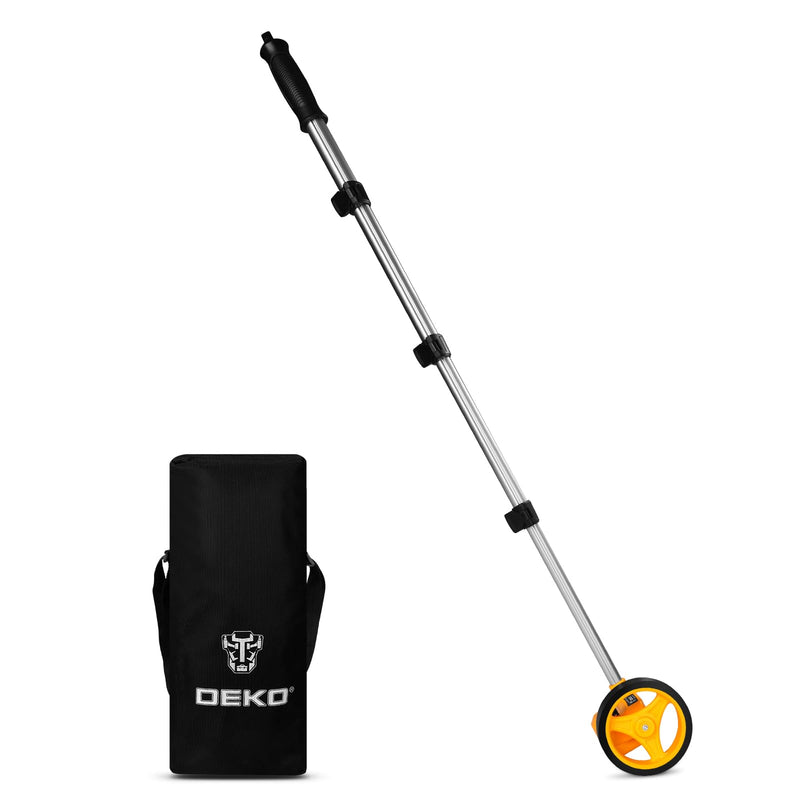 DEKOPRO Measuring Wheel, Measures Up To 99,999 Ft Compact Wheel With Carrying Bag,4-Inch 4-Inch