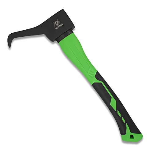 Hookaroon 15 Inch, Pickaroon Forged Steel, with Anti-Slip & Shock Reduction Grip, for Log Lifting and Moving Wood Firewood Tool