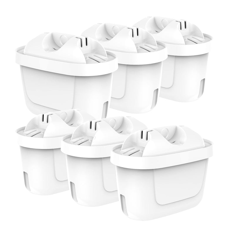 NRP 6-Pack EU Version Pitcher Water Filter Replacement for Brita Maxtra #1001122 Also compatible Levoit, amazonbasics Water Jugs, filtre à eau de pichet Pour Brita