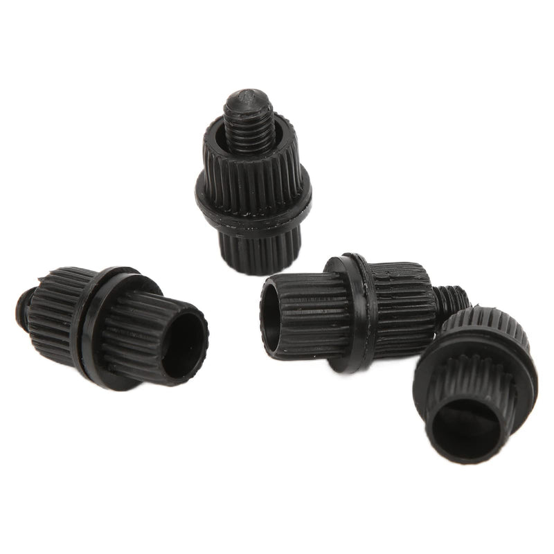 Acouto License Plate Screws 6mm Thread Black Nylon Motorcycle License Plate Bolts License Plate Fasteners Hardware 4pcs for Motorcycle Bike Yacht