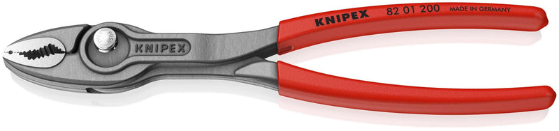 Knipex TwinGrip Atramentized Front Multi-Grip Pliers 200 mm 82 01 200 Black Plastic Coated Anti-Slip