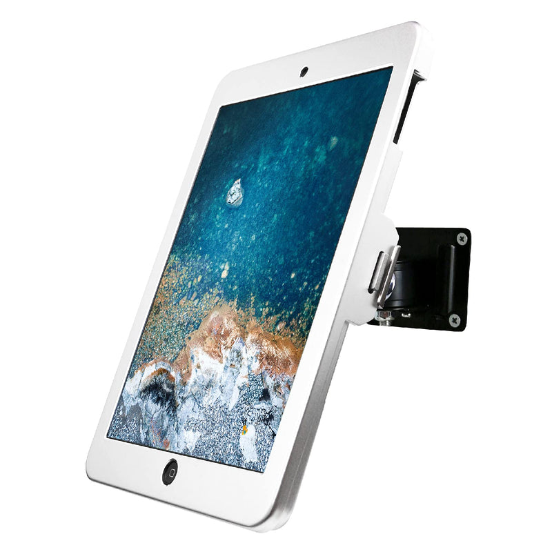 on Wall Mount Bracket for iPad 9.7"(6th,5th,Gen.), 9.7" Air1&2,9.7" Pro,Excluding 9.7"(1th,2th,3th,4th,Gen.),with Lock, Multi Angle,(Silver)