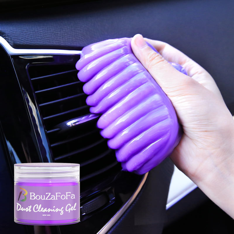 Car Detailing Kit Cleaning Gel Universal Dust Cleaner Car Accessories Gifts for Women Men Auto Detailing Tool Interior Cleaning Supplies Putty Mud Slime for Keyboard Stocking Stuffers Purple