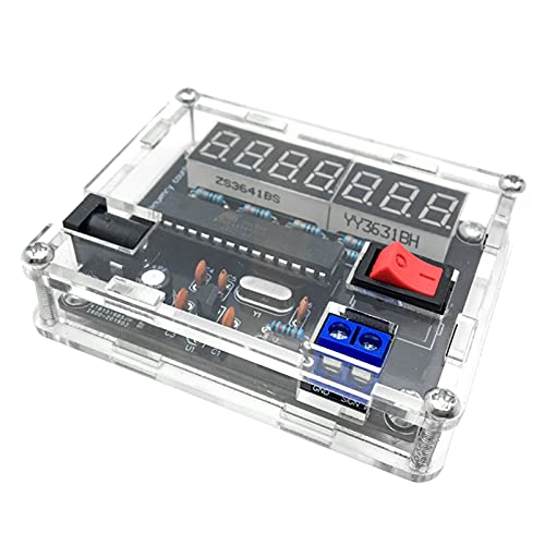 Frequency Meter Test Tool 0.45Hz-10MHz Digital Frequency Meter, Automatic Range Conversion Frequency Counter VR Frequency with Shell Cymometer DIY Kit