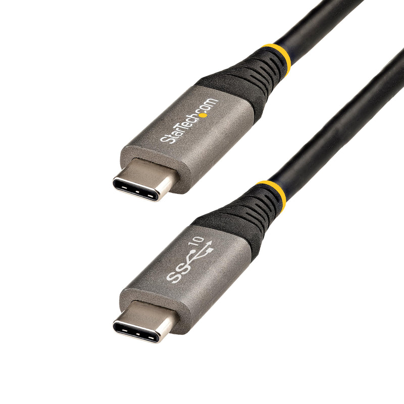 StarTech 3.3ft (1m) USB-C Cable, 10Gbps, 100W (5A) PD, 8K 60Hz / 4K 144Hz, USB-IF Certified, Thunderbolt Compatible 1m / 3ft