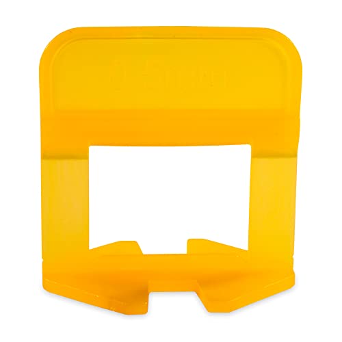 Tile Leveling System – ULTRA-THIN 0.5mm (1/51 Inch) – 600 Tile Spacers – Compatible with Most Wedges – Thinnest Spacer for Narrow Grout Joints – Floor & Wall Tile Installation 600 Spacers