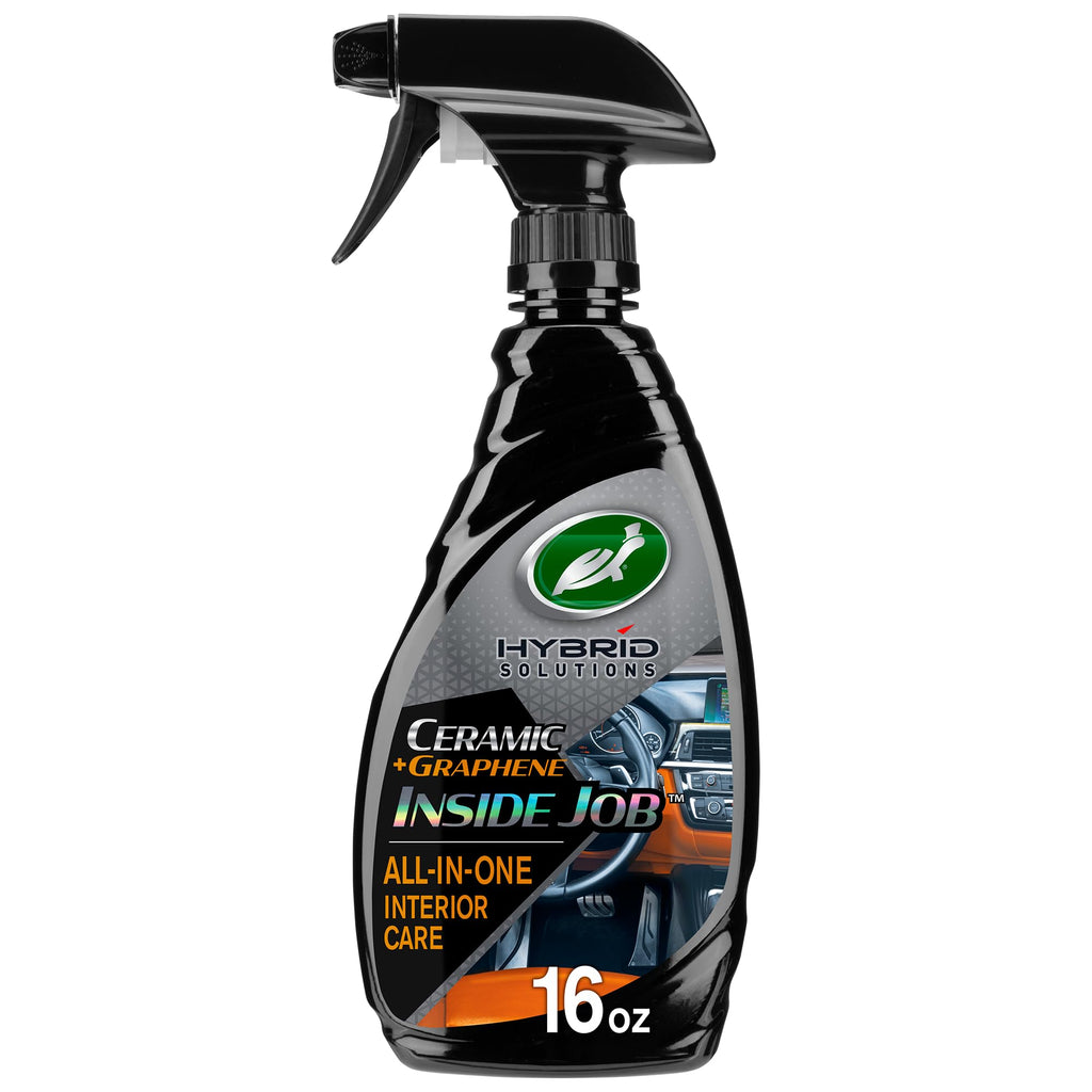 Turtle Wax 53787 Hybrid Solutions Ceramic Graphene Inside Job, Interior All Purpose Car Cleaner and Protectant, Odor Eliminator, Works on Leather, Vinyl, Plastic, Rubber and More,16 fl oz 1