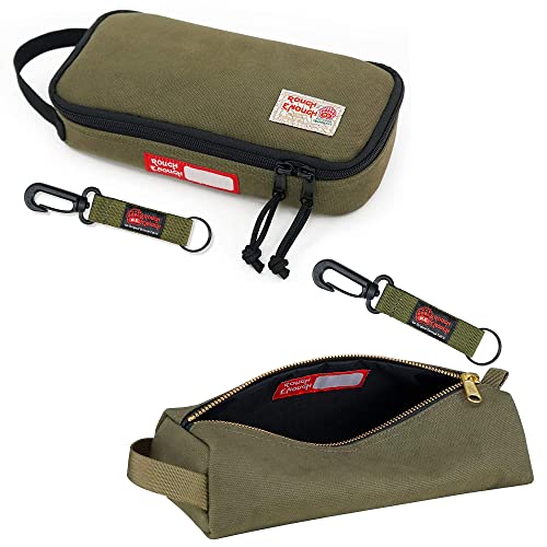 Rough Enough Canvas Small Tool Pouch Bag with Zipper Handle Bundle Set