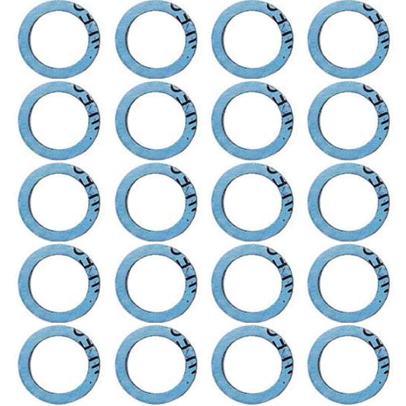 20 Pcs Lower Unit Drain Plug Seal Gasket, Gearcase Lube Drain Screw Washer Replacement for Mercury Outboard Evinude Mercruiser Outdrive Tohatsu 12-19183-3 12-19183Q02 12-19183K02 18-2244