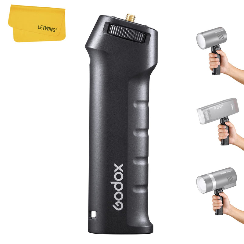 Godox FG-100 Flash Grip, Portable Bracket Handle with 1/4" Screw Speedlite Holder, Compatible for Godox AD300 Pro/AD200 Pro/AD200 Pro II/AD200/AD100Pro and Other Outdoor Flash/LED Light