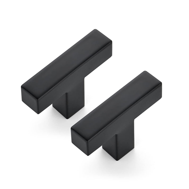 Ravinte 12 Pack 2 inch Length Square Cabinet Pulls Matte Black Stainless Steel Kitchen Drawer Pulls Cupboard Handles Cabinet Handles