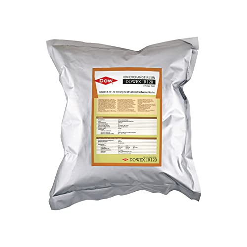 FilterTech DOW Water Softener Resin Replacement 100percent Ion IR120 2L Industrial White SC0074000004 0