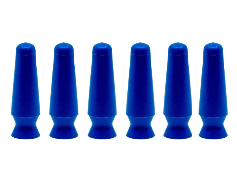 DMV Scleral Cup Lens Inserter Pack of 6, Ventless Contacts Inserter Tool for Scleral Lenses, Hard Contact Lenses, and Prosthetic Eyes, Applies Contacts Safely, Comfortably & Hygienically Cobalt Blue, 6pk