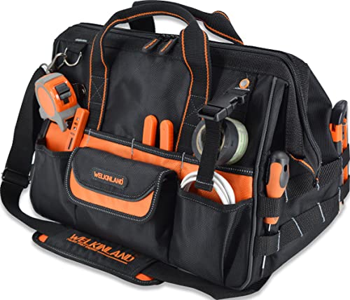 WELKINLAND 16" Tool Bags, 34-Pocket Electrician Tool Bag For Men