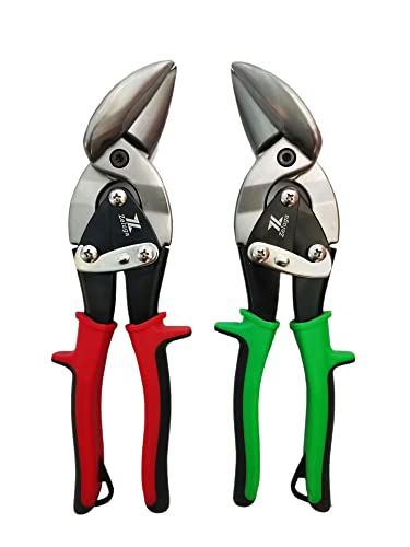 Zeluga 10-128 Heavy Duty Left and Right Aviation Snip Combo Pack Left and Right Value Pack