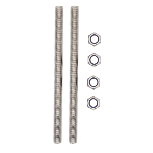 M16x250mm Threaded Rod 2 pcs 304 Stainless Steel Metric Fully M16*250mm