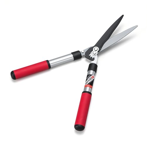 Kimura® Pro Heavy Duty Hedge Shears - Premium Garden Clippers with Patented Gearing Technology, Ultra Lightweight Aluminium Handles, Japanese SK5 Steel Blades, Ideal Shears for Gardening - 22" Trimmer 22"