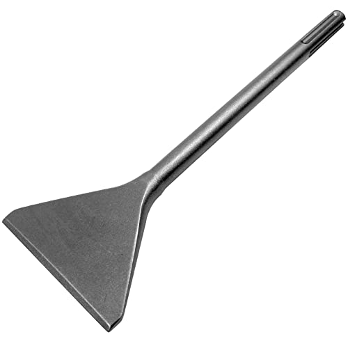 6" Wide Tile Chisel for SDS-Max Rotary Hammers, 15" Long 40Cr Steel