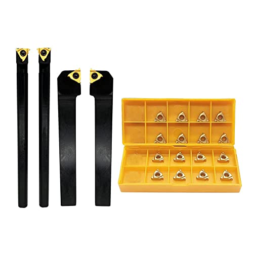 1/2" Lathe Threading Tool External/Internal Threading Holder SEL/R 1212H11+ SNR/L 0008K11 Threading Holder with 11ER AG60 11IR AG60 Threading Inserts